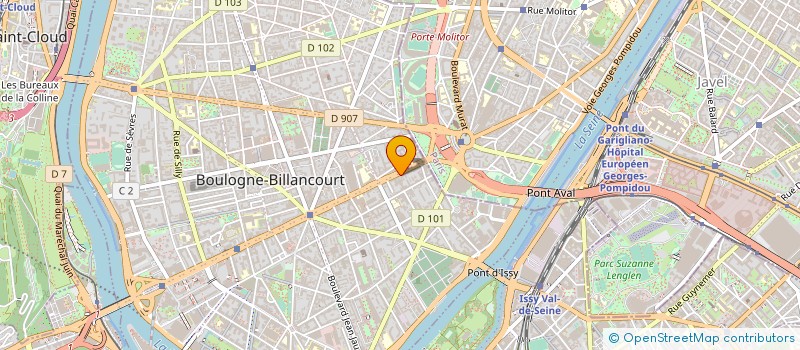 localisation de l'entreprise SOLUFINANCE à BOULOGNE-BILLANCOURT