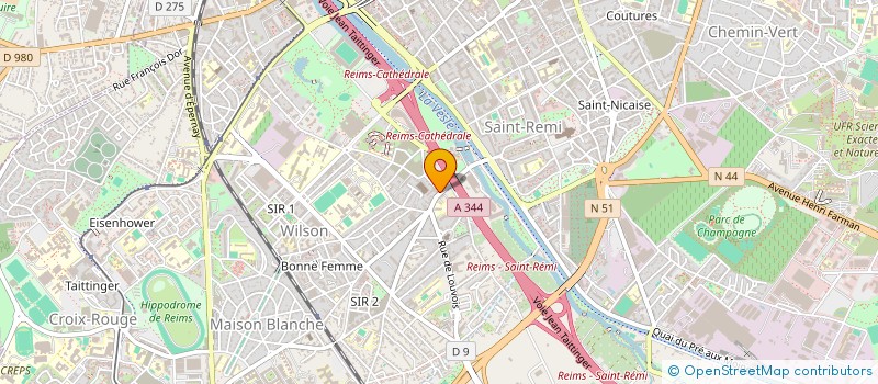 localisation de l'entreprise SOLUFLOW à REIMS