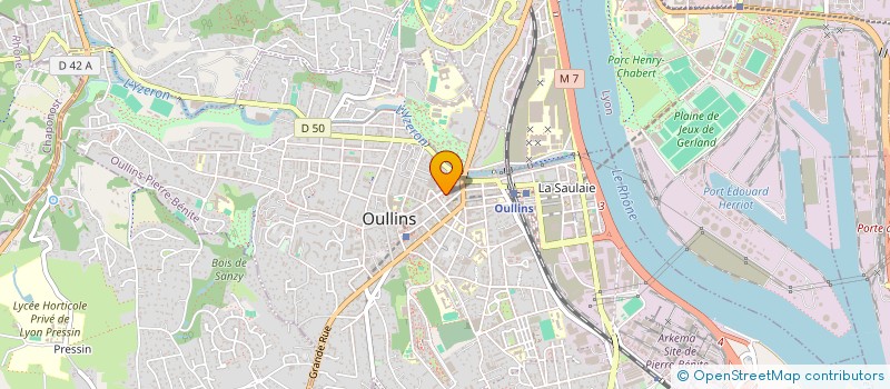 localisation de l'entreprise SOLULYON  OULLINS-PIERRE-BENITE