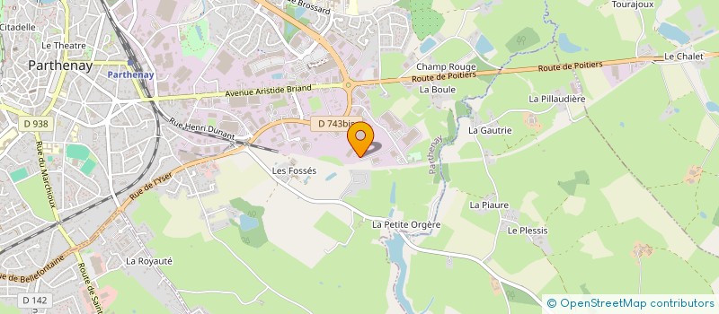 localisation de l'entreprise SOLUMAT à PARTHENAY