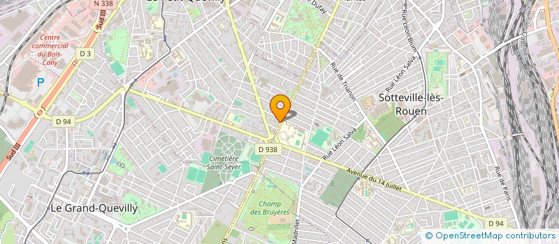 localisation de l'entreprise SOLUNDA  LE PETIT-QUEVILLY