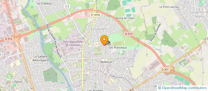 localisation de l'entreprise SOLUOUEST à COULAINES