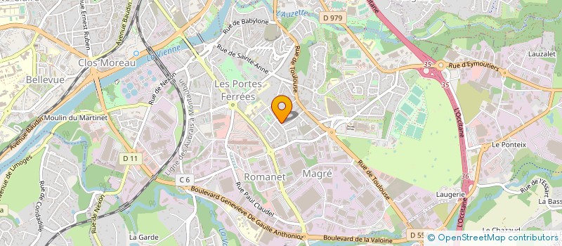localisation de l'entreprise SOLUPERF à LIMOGES