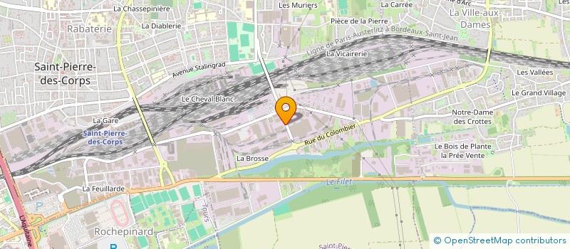 localisation de l'entreprise SOLUPLAN à SAINT-PIERRE-DES-CORPS