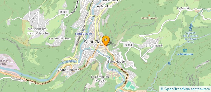 localisation de l'entreprise SOLUPROTEC à SAINT-CLAUDE