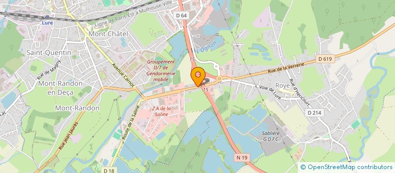 localisation de l'entreprise SOLURY à LURE