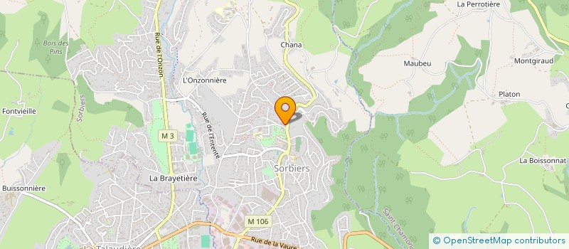 localisation de l'entreprise SOLUSTEC  SORBIERS