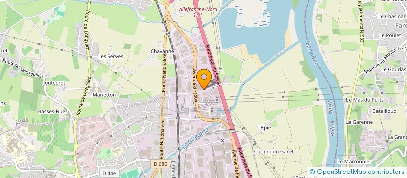 localisation de l'entreprise SOLUSTIL  ARNAS