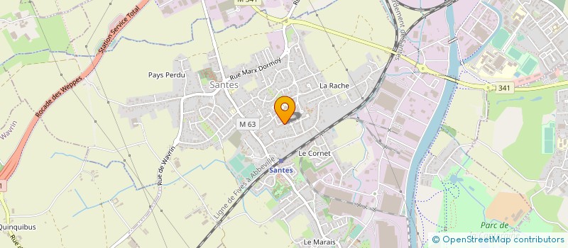 localisation de l'entreprise SOLUSYS FLUIDS  SANTES