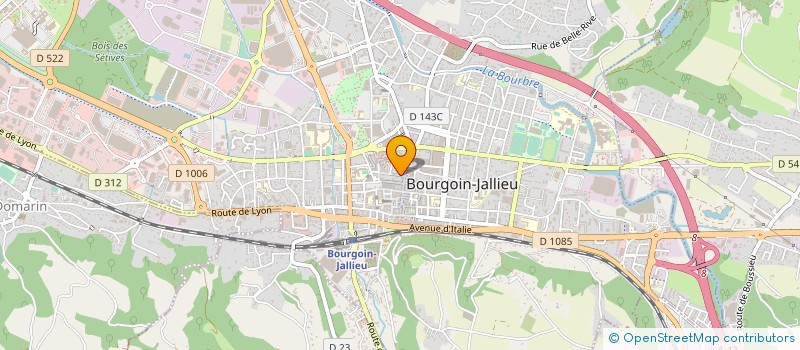 localisation de l'entreprise SOLUTECH à BOURGOIN-JALLIEU