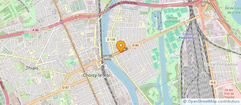 localisation de l'entreprise SOLUTECH à CHOISY-LE-ROI