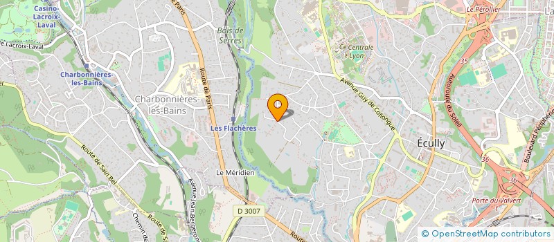 localisation de l'entreprise SOLUTECH  ECULLY