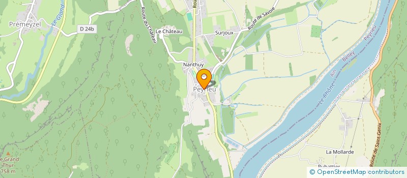 localisation de l'entreprise SOLUTECH  PEYRIEU