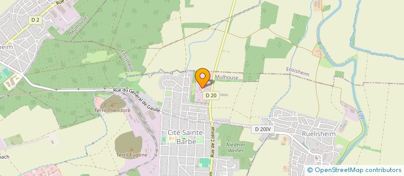 localisation de l'entreprise SOLUTEX  RUELISHEIM