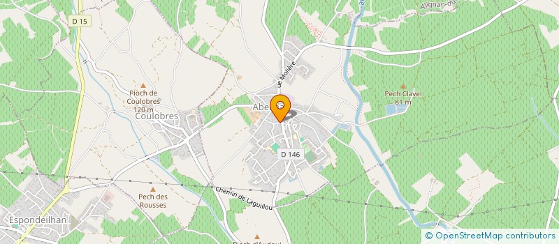 localisation de l'entreprise SOLUTIA BEZIERS  ABEILHAN