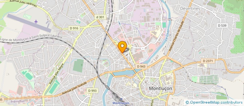 localisation de l'entreprise SOLUTIA MONTLUCON à MONTLUCON