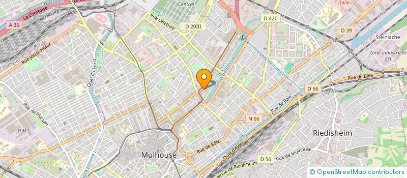 localisation de l'entreprise SOLUTIA MULHOUSE à MULHOUSE