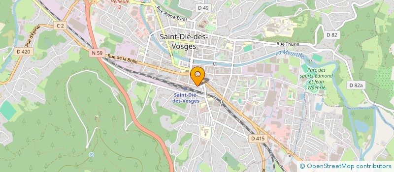 localisation de l'entreprise SOLUTIA SAINT DIE  SAINT-DIE-DES-VOSGES