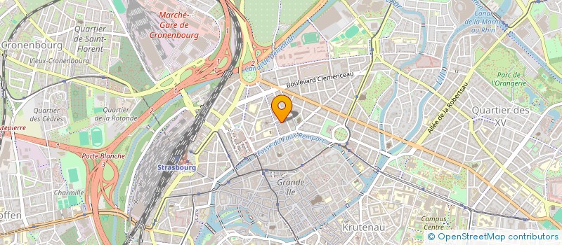 localisation de l'entreprise SOLUTIA STRASBOURG SUD à STRASBOURG
