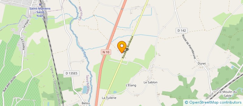 localisation de l'entreprise SOLUTIO  LARUSCADE