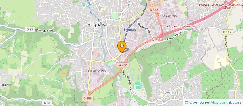 localisation de l'entreprise SOLUTION 1876 à BRIGNAIS