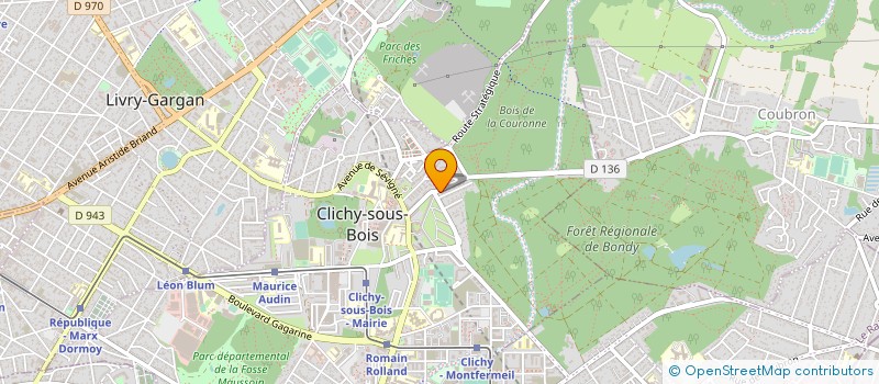 localisation de l'entreprise SOLUTION A3 à CLICHY-SOUS-BOIS