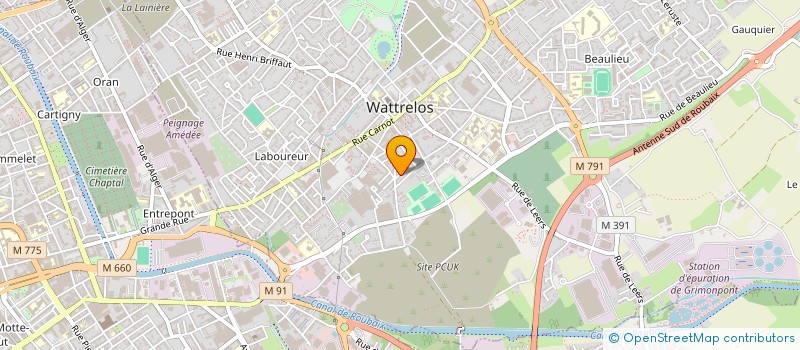 localisation de l'entreprise SOLUTION BAT à WATTRELOS