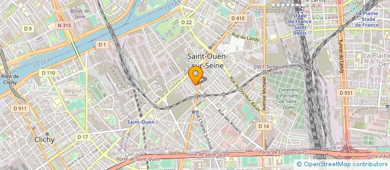 localisation de l'entreprise SOLUTION DU BATIMENT à SAINT-OUEN-SUR-SEINE