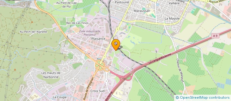 localisation de l'entreprise SOLUTION ELEC à NARBONNE