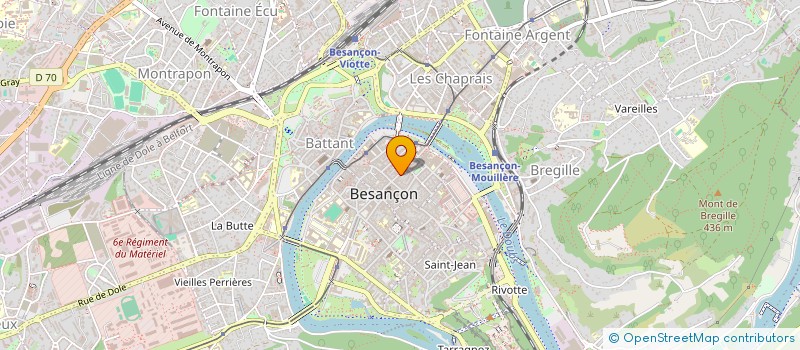 localisation de l'entreprise SOLUTION FINANCEMENT - CITE DES FORTS à BESANCON
