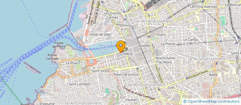 localisation de l'entreprise SOLUTION GLOBALE ASSURANCE à MARSEILLE