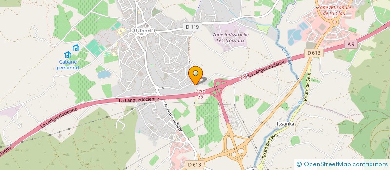 localisation de l'entreprise SOLUTION H SPECTACLES  POUSSAN