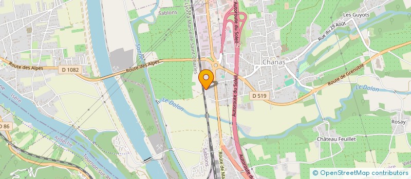 localisation de l'entreprise SOLUTION HABITAT  CHANAS