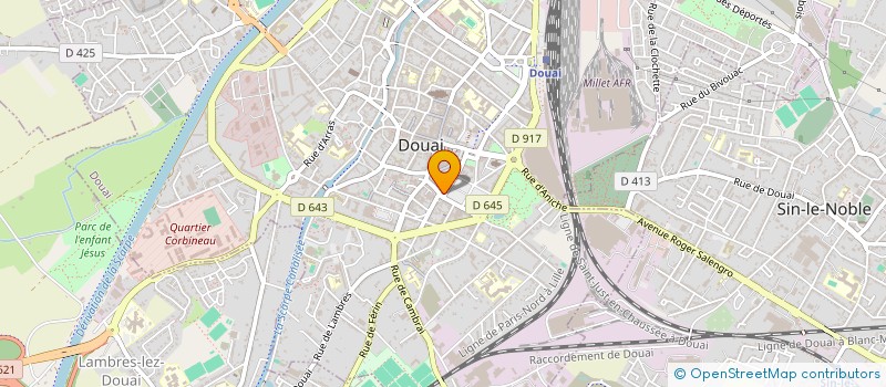 localisation de l'entreprise SOLUTION'HAIR à DOUAI
