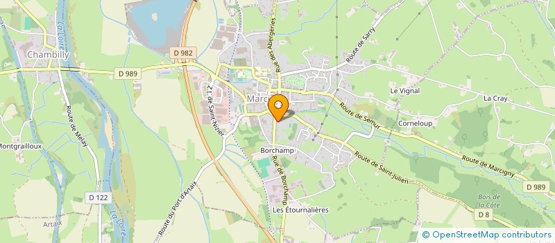 localisation de l'entreprise SOLUTION LOGISTIQUE TRANSPORT 71 - SLT 71  MARCIGNY