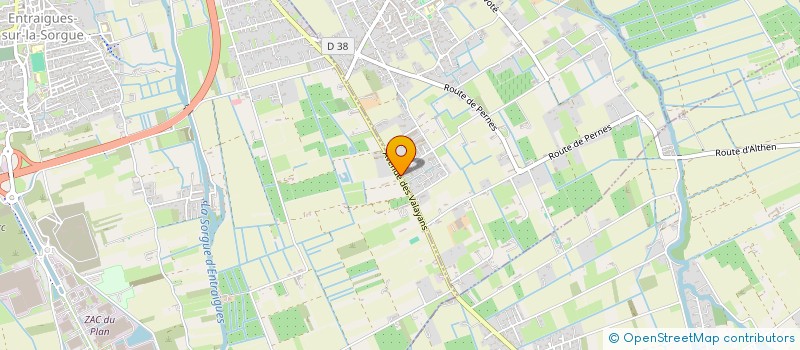 localisation de l'entreprise SOLUTION MOTOCULTURE  ENTRAIGUES-SUR-LA-SORGUE