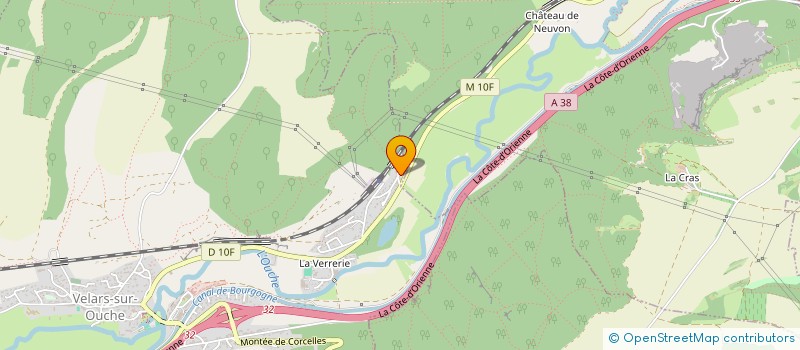 localisation de l'entreprise SOLUTION NES  VELARS-SUR-OUCHE