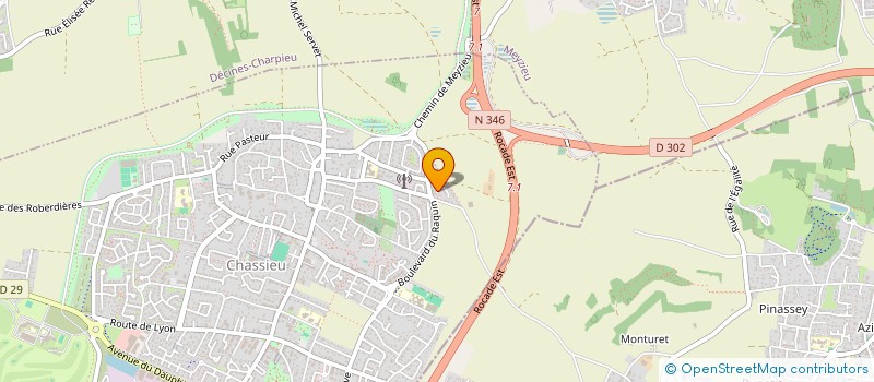 localisation de l'entreprise SOLUTION NET  CHASSIEU