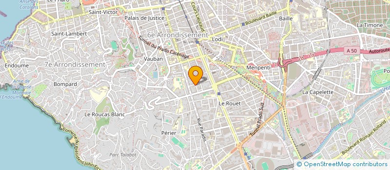 localisation de l'entreprise SOLUTION ORTHOPEDIQUE à MARSEILLE