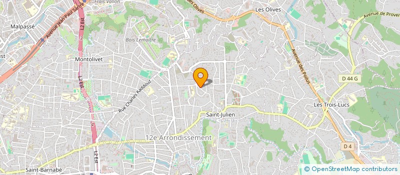 localisation de l'entreprise SOLUTION PAYSAGE  MARSEILLE
