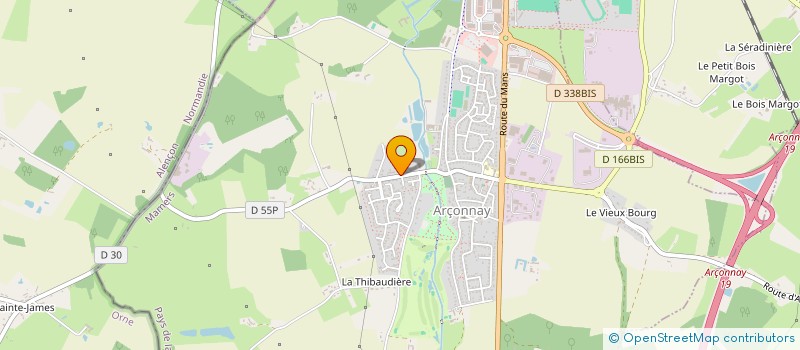 localisation de l'entreprise SOLUTION PC  ARCONNAY