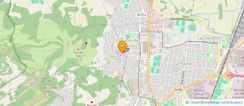 localisation de l'entreprise SOLUTION PEINTURE RENOVATION  CLERMONT-FERRAND