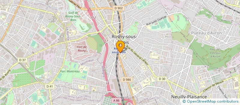 localisation de l'entreprise SOLUTION PIECES AUTO à ROSNY-SOUS-BOIS