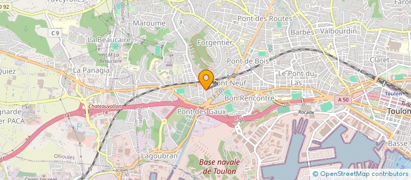 localisation de l'entreprise SOLUTION PRESENCE  TOULON