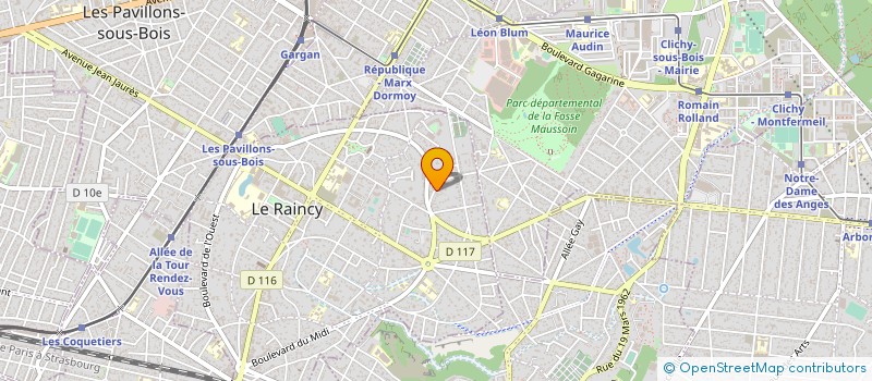 localisation de l'entreprise SOLUTION PRO à LE RAINCY