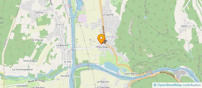 localisation de l'entreprise SOLUTION RECOUVREMENT  VIRIGNIN