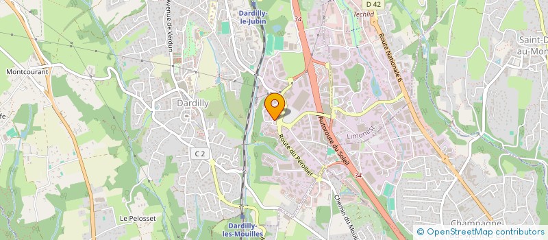 localisation de l'entreprise SOLUTION RH à DARDILLY