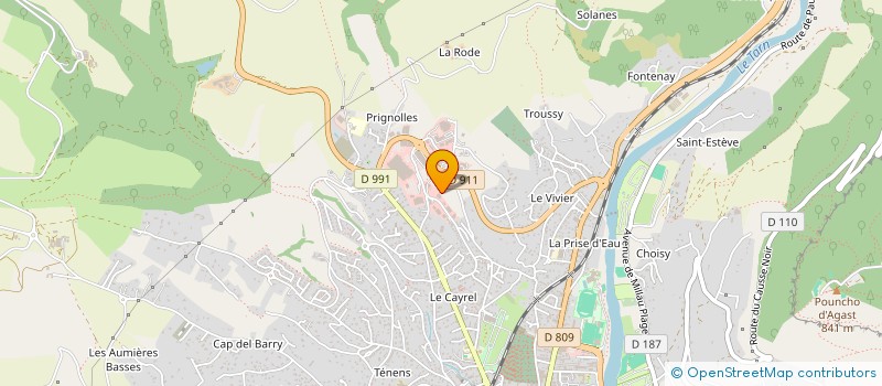 localisation de l'entreprise SOLUTION SPORT  MILLAU