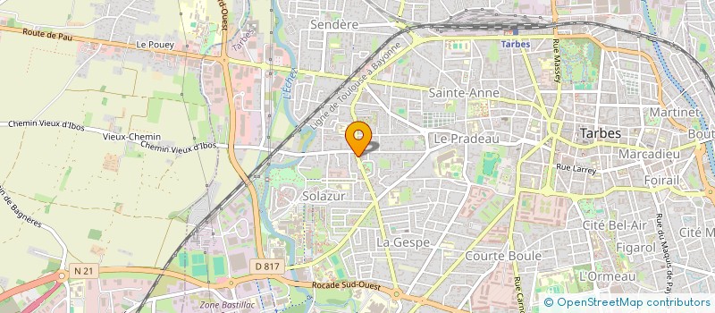 localisation de l'entreprise SOLUTION SYSTEME PEINTURE à TARBES