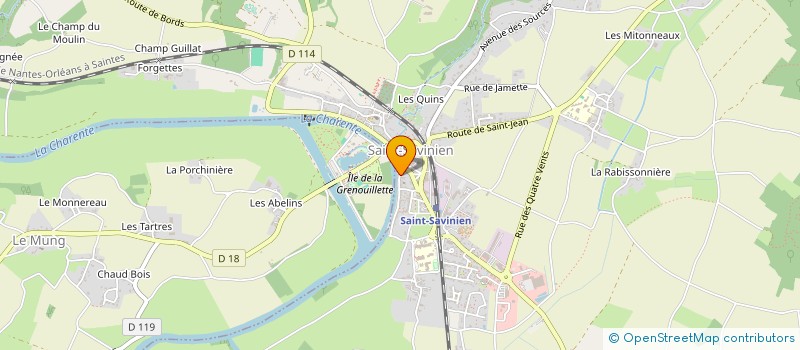 localisation de l'entreprise SOLUTION TOITURE  SAINT-SAVINIEN